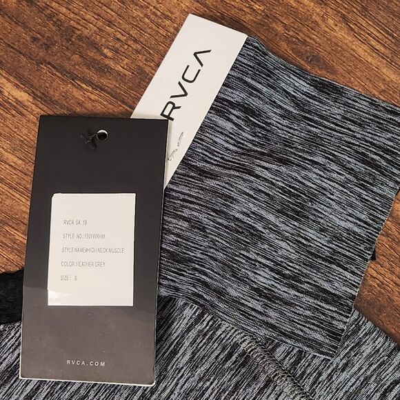 RVCA VA Muscle Workout Tank Top Women's Size Small Heather Grey NWT - Picture 2 of 8
